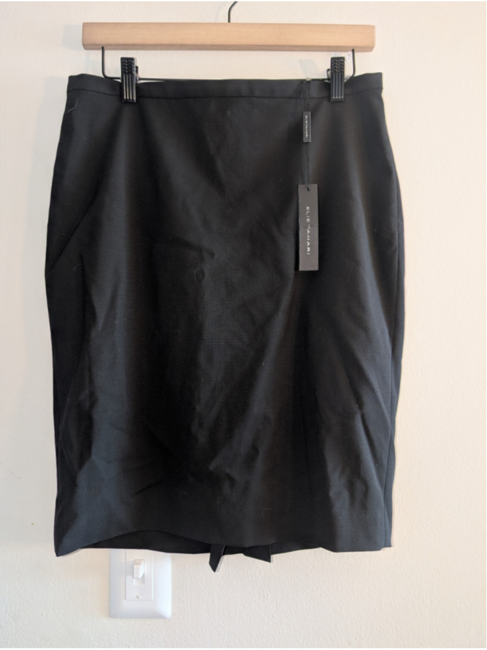 Elie Tahari Black Kim Pencil Skirt Size 6, Women's
